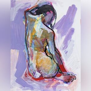 Original art print on an easy to hang wood panel.
6x9”